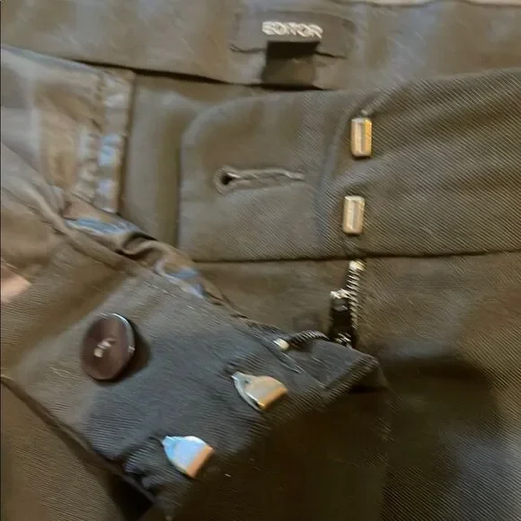 Express Editor Black Trouser Dress Pants - Picture 3 of 9